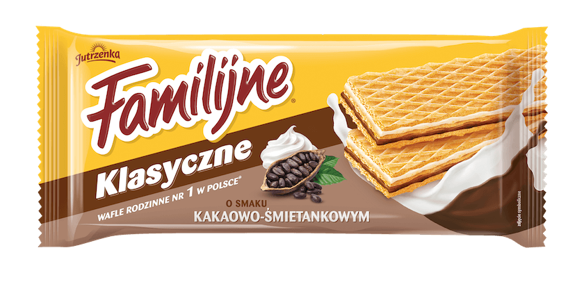 Familijne Wafle - Kakaowo-śmietankowe